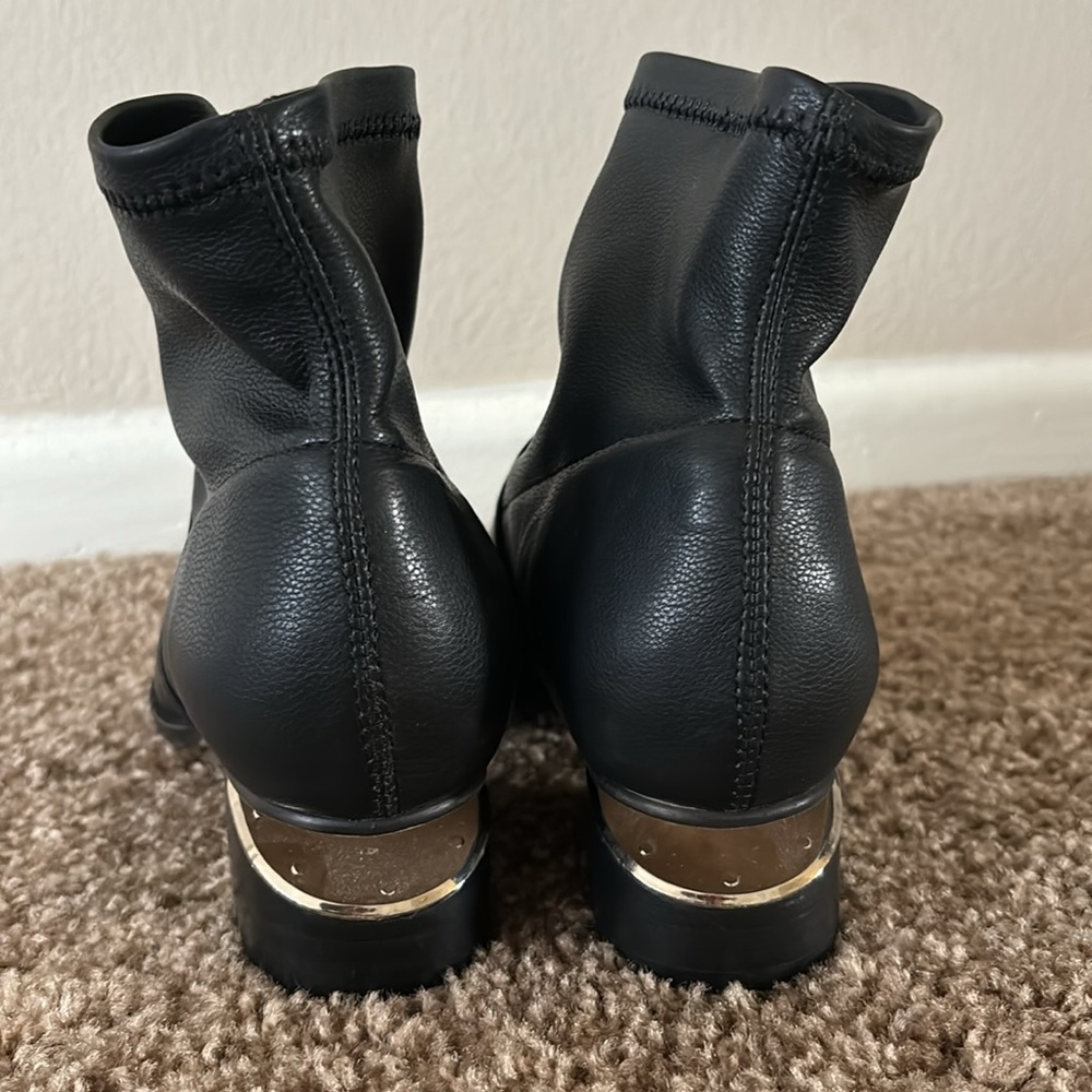 Silent D Black Cutout Heel Bootie - Picture 5 of 6